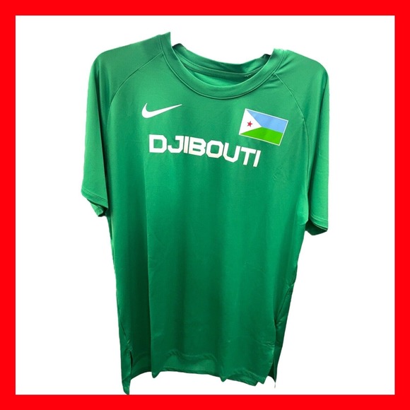 Men’s Nike Pro Elite DJIBOUTI International Track Team Issued CI8697-320 Size XL